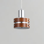 Karry Pendant Light in Chrome and Walnut Wood for Modern Interiors