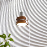 Karry Pendant Light in Chrome and Walnut Wood for Modern Interiors
