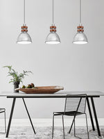 Karry Pendant Light in Chrome and Walnut Wood for Modern Interiors