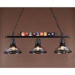 Kasha Billiard Chandelier – Modern Glass Linear Pendant for Kitchen Island and Game Room