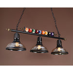 Kasha Billiard Chandelier – Modern Glass Linear Pendant for Kitchen Island and Game Room