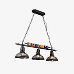 Kasha Billiard Chandelier – Modern Glass Linear Pendant for Kitchen Island and Game Room