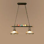 Kasha Billiard Chandelier – Modern Glass Linear Pendant for Kitchen Island and Game Room