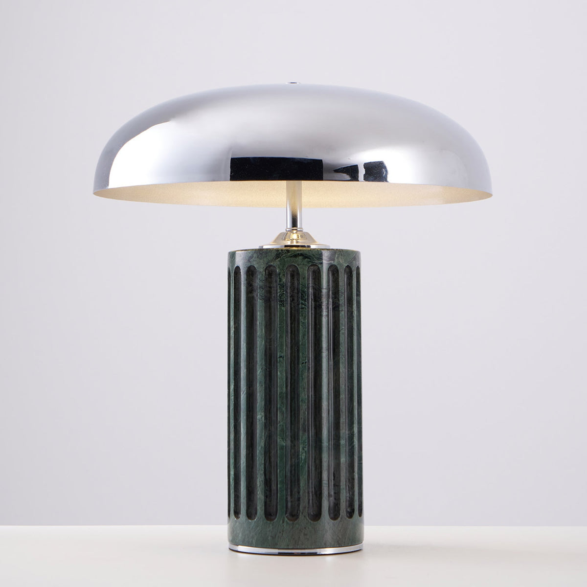 Aurelio Dome Table Lamp with Marble Base – Modern Sculptural Lighting