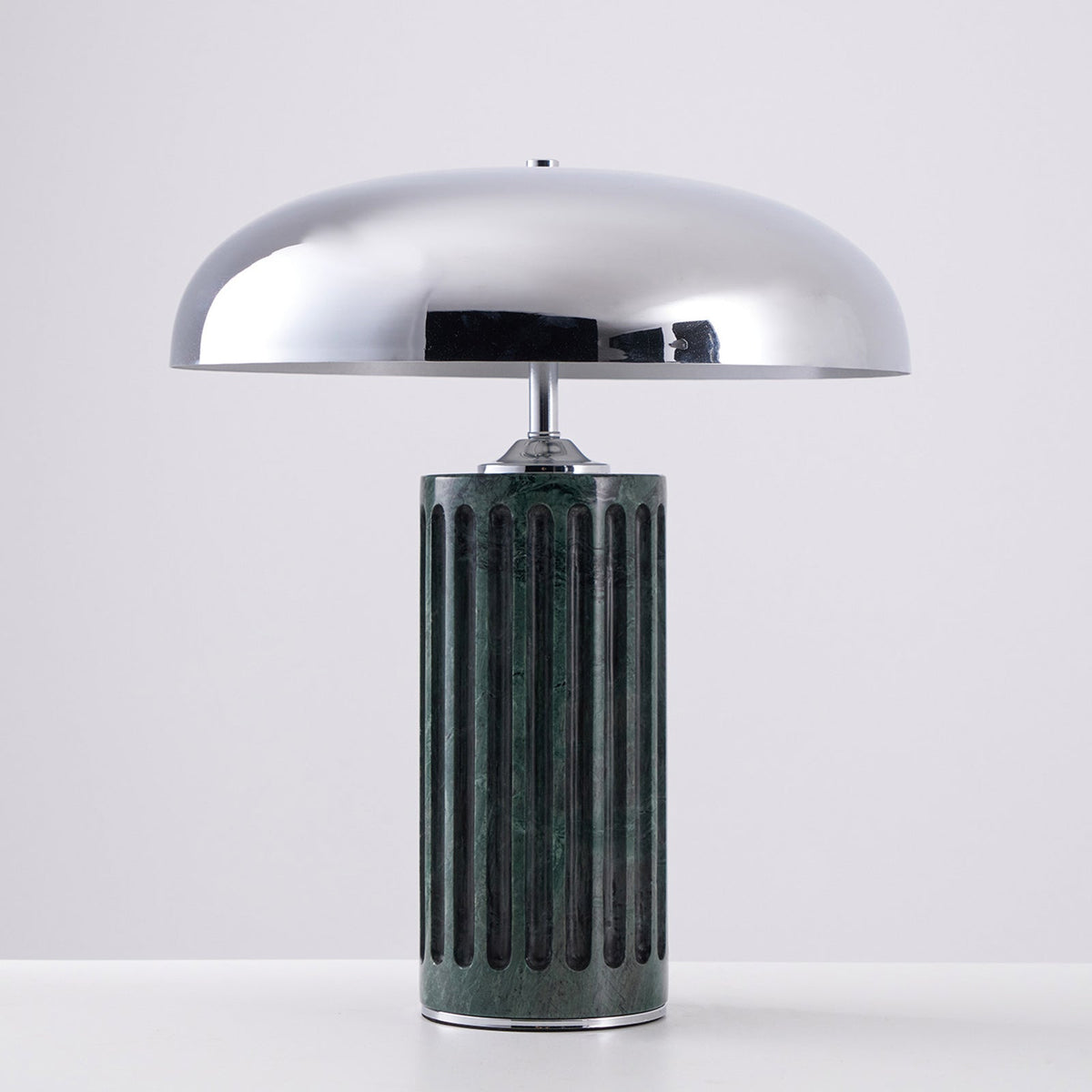 Aurelio Dome Table Lamp with Marble Base – Modern Sculptural Lighting