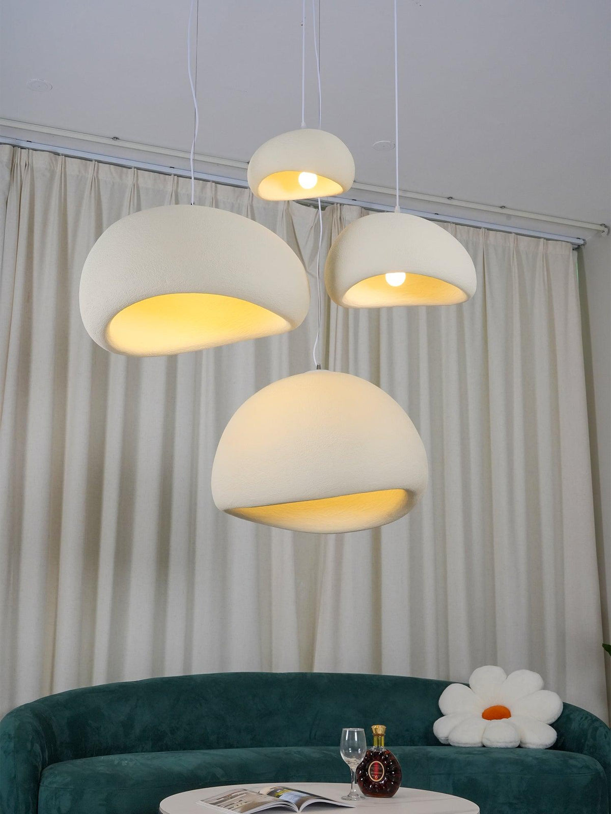 Zenra Organic Wabi-Sabi Chandelier – Designer HDPE Pendant Light