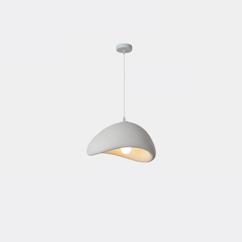 Selene Halia Pendant Light — Moon-Inspired Dome Pendant in Grey or White