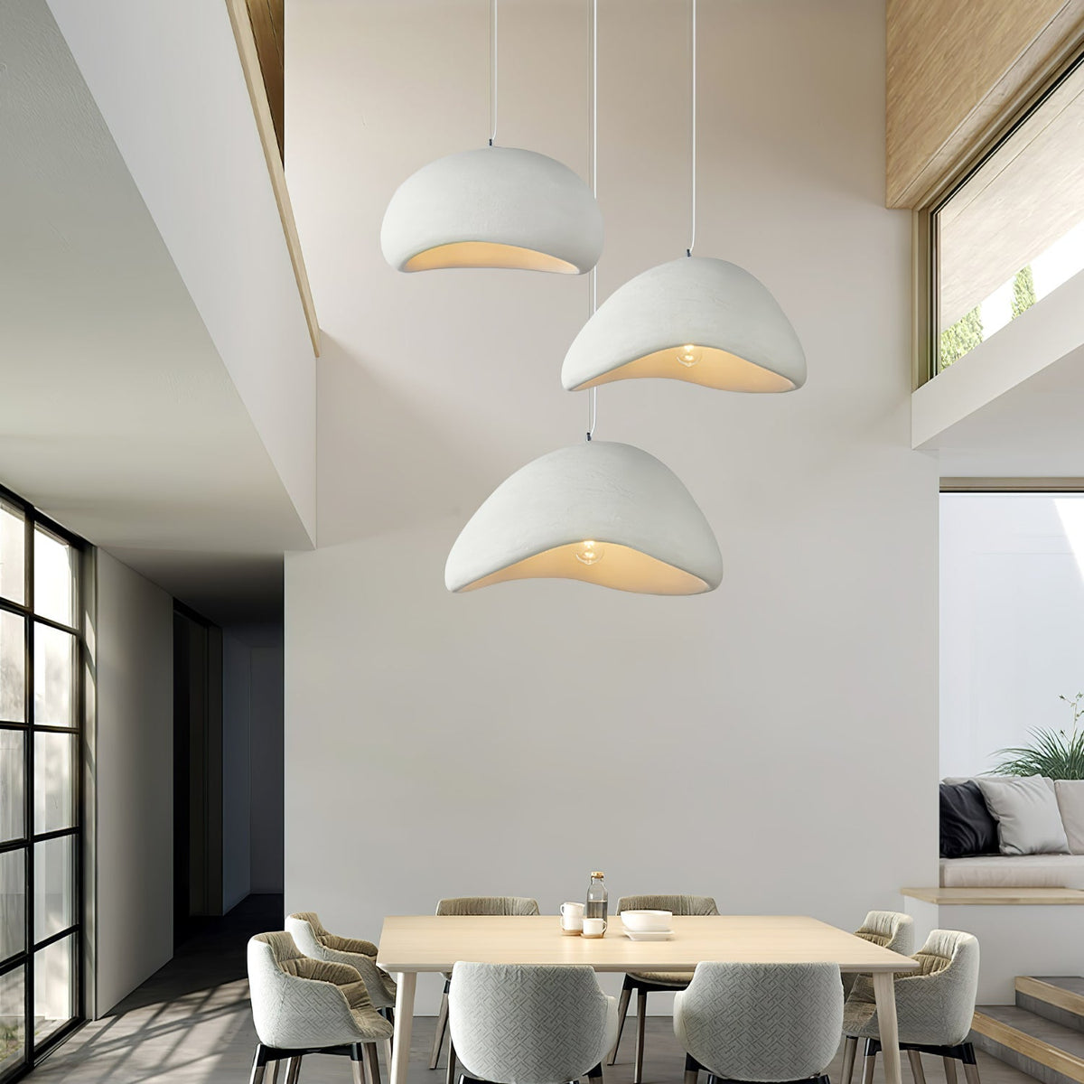 Lunara Cloud Pendant Light — Wabi-Sabi Sculptural Ceiling Lamp