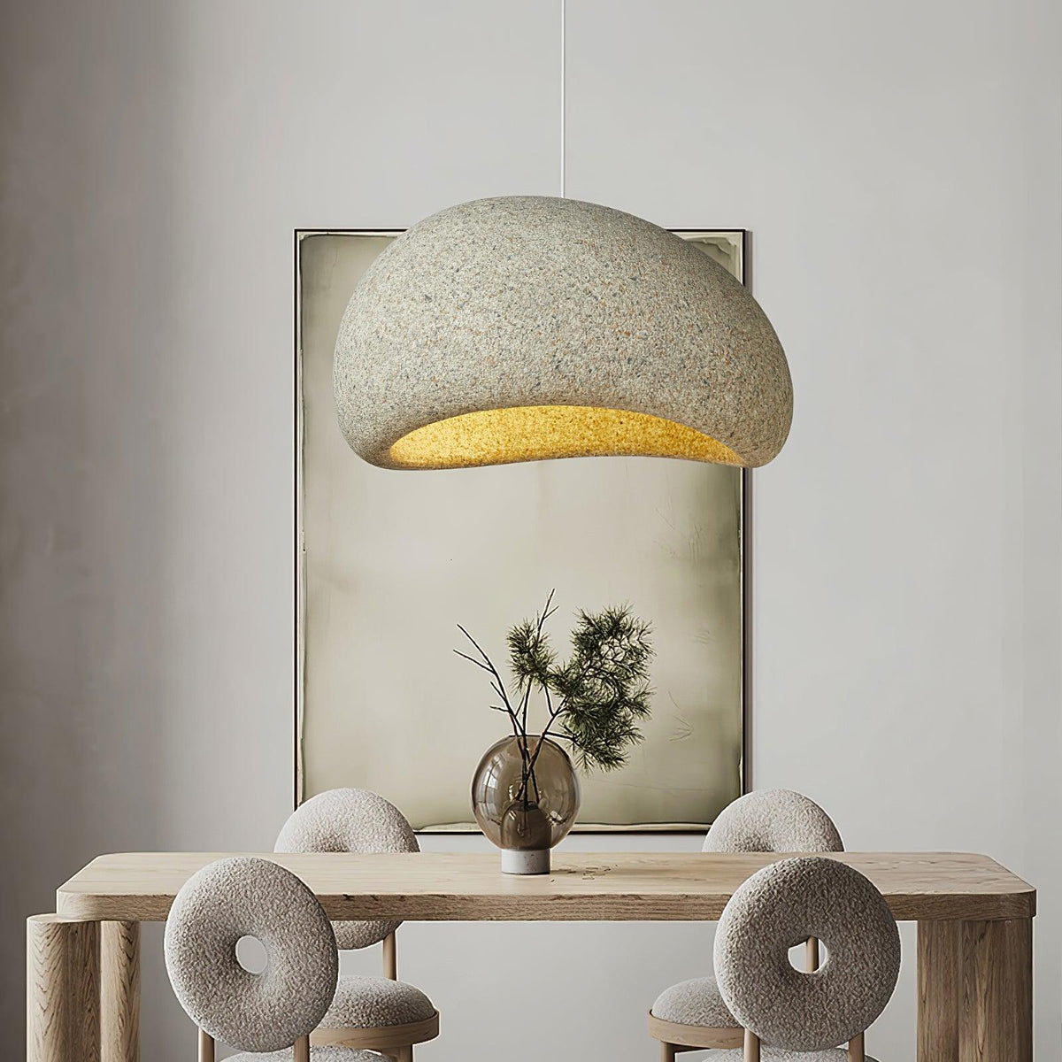 Tsukiyo Cloud Pendant Light – Wabi-Sabi Sculptural Ceiling Lamp