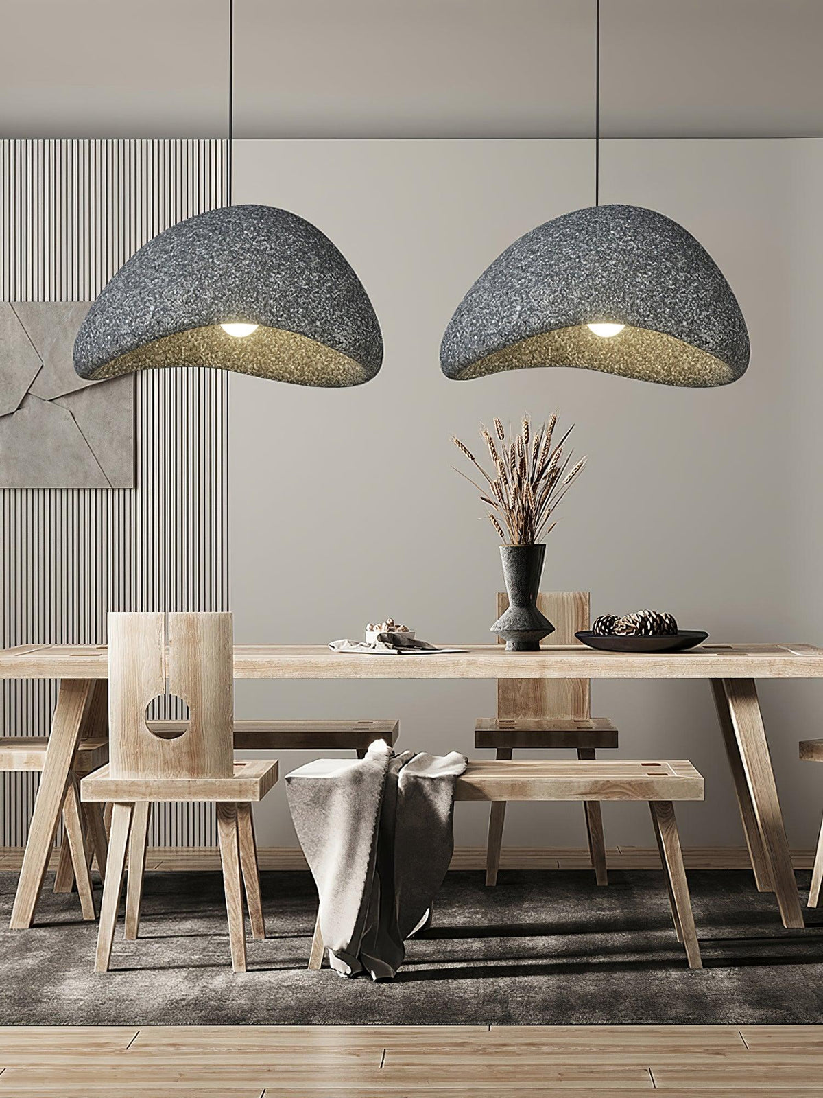 Tsukiyo Cloud Pendant Light – Wabi-Sabi Sculptural Ceiling Lamp