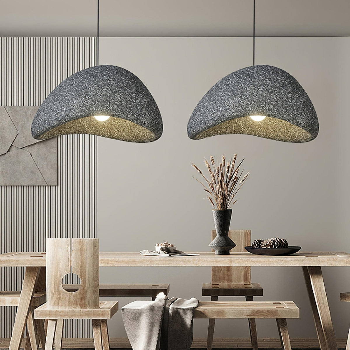Tsukiyo Cloud Pendant Light – Wabi-Sabi Sculptural Ceiling Lamp