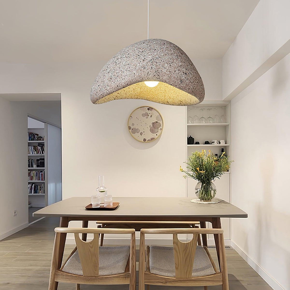 Tsukiyo Cloud Pendant Light – Wabi-Sabi Sculptural Ceiling Lamp