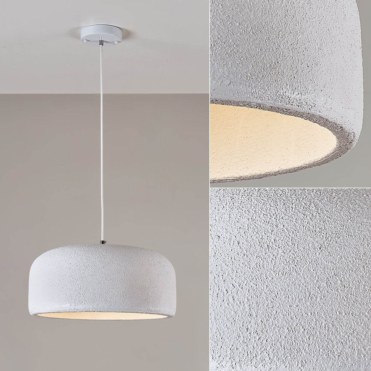 Aether Dome Cloud Pendant Light – Modern Resin & Metal Ceiling Lamp