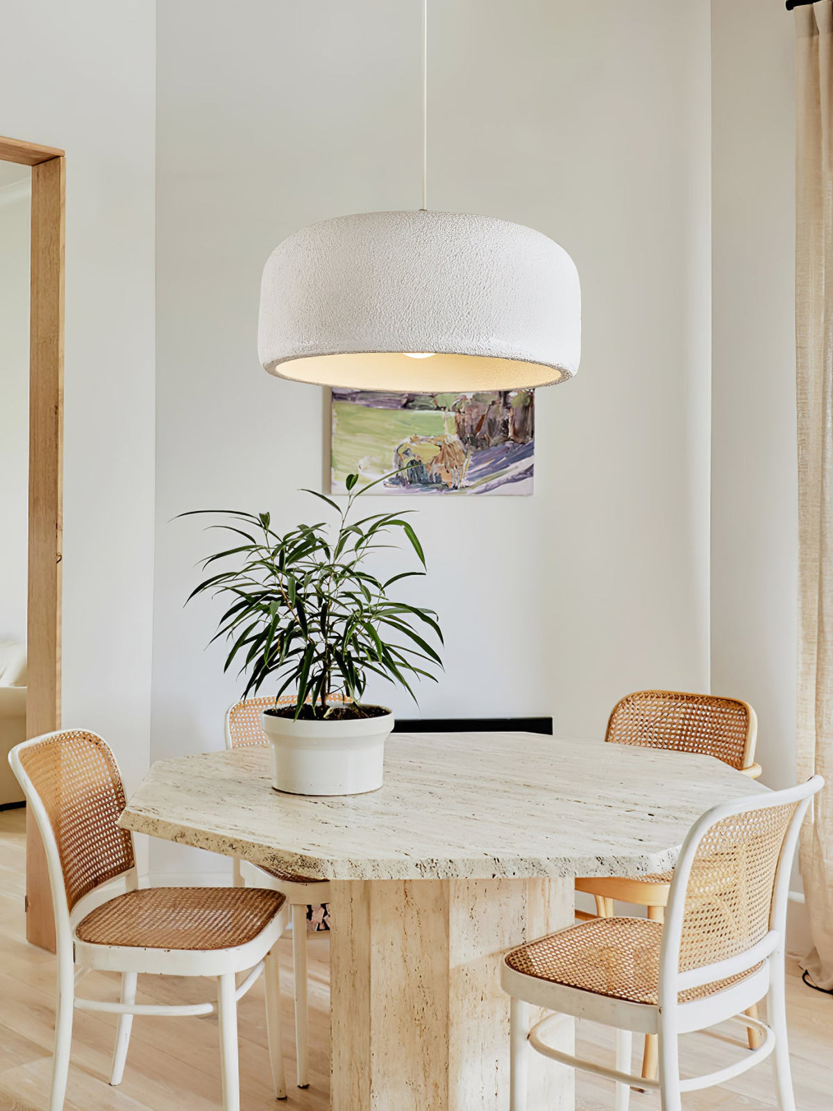 Aether Dome Cloud Pendant Light – Modern Resin & Metal Ceiling Lamp
