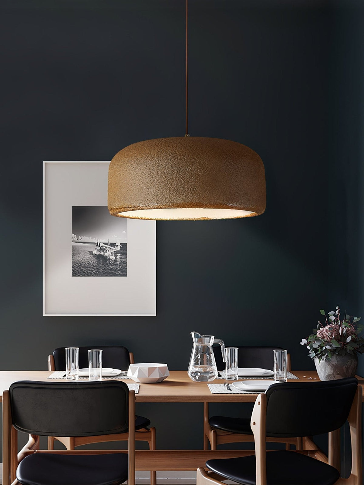 Aether Dome Cloud Pendant Light – Modern Resin & Metal Ceiling Lamp