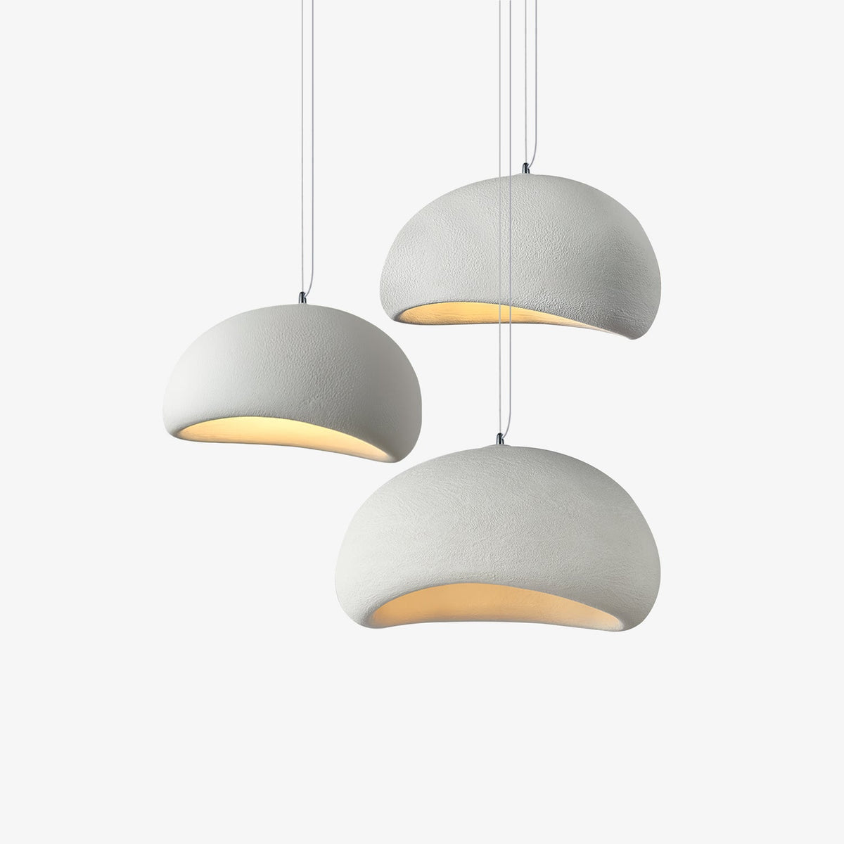 Zenra Organic Wabi-Sabi Chandelier – Designer HDPE Pendant Light