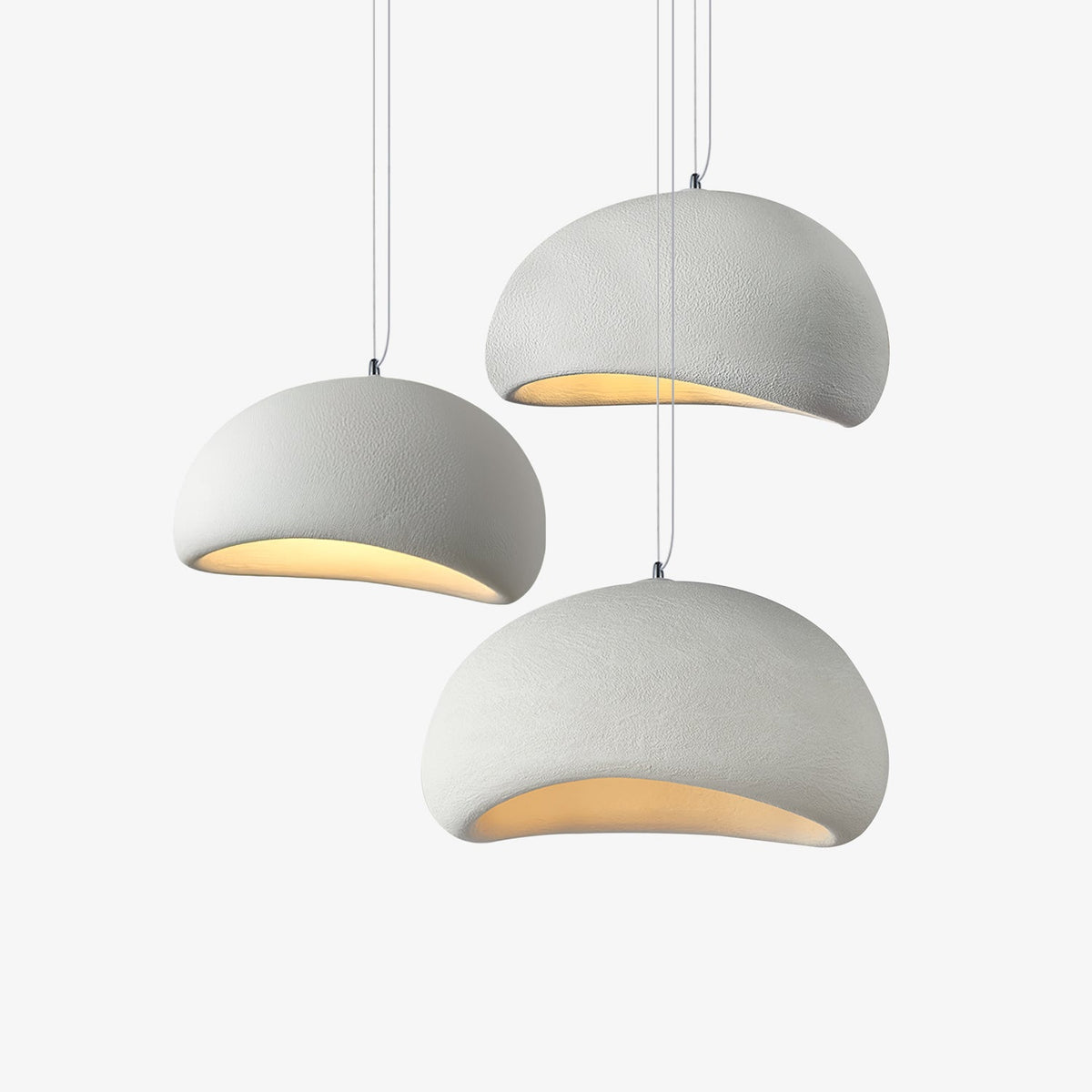 Zenra Organic Wabi-Sabi Chandelier – Designer HDPE Pendant Light