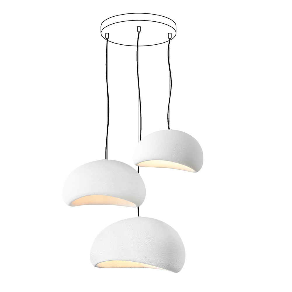 Zenra Organic Wabi-Sabi Chandelier – Designer HDPE Pendant Light