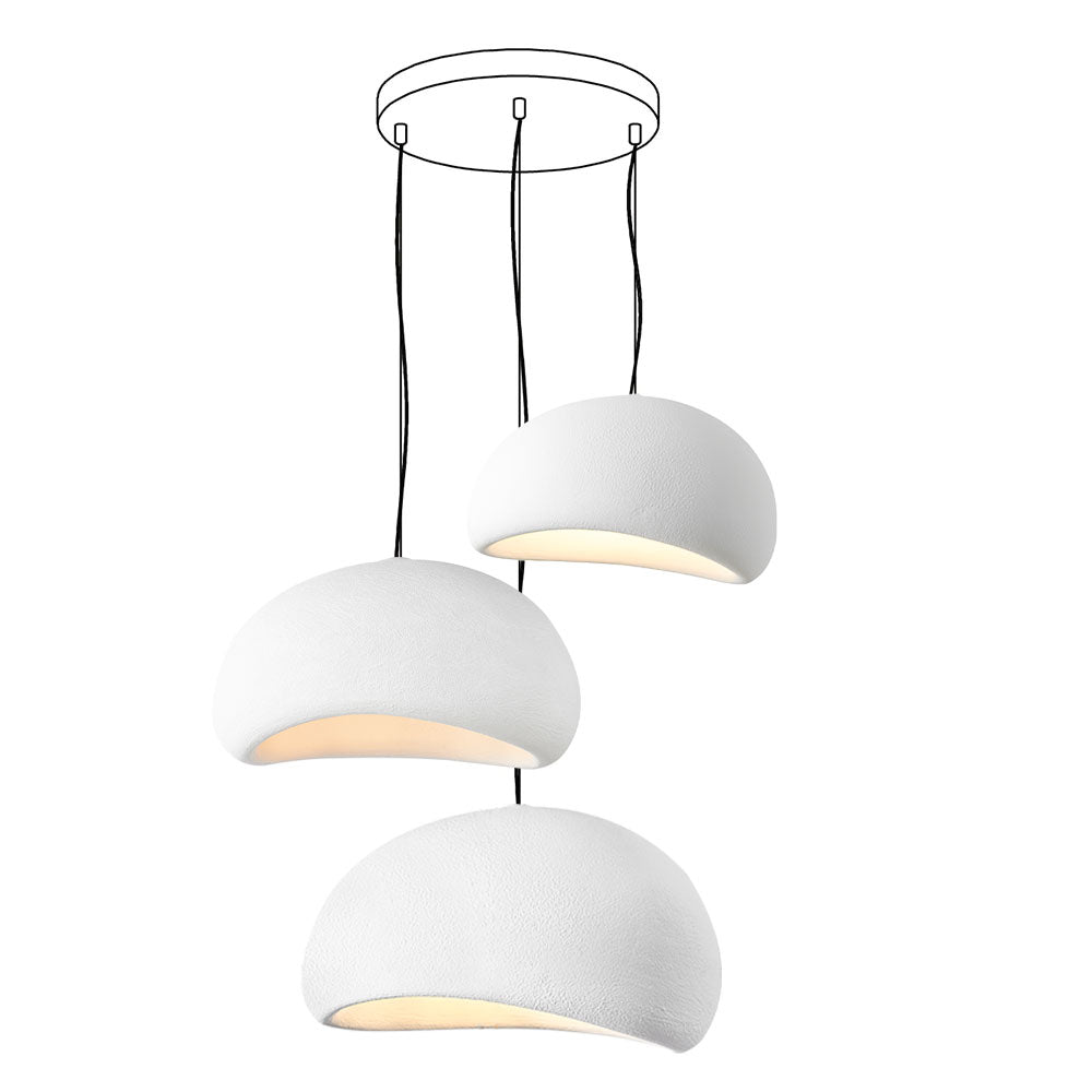 Zenra Organic Wabi-Sabi Chandelier – Designer HDPE Pendant Light