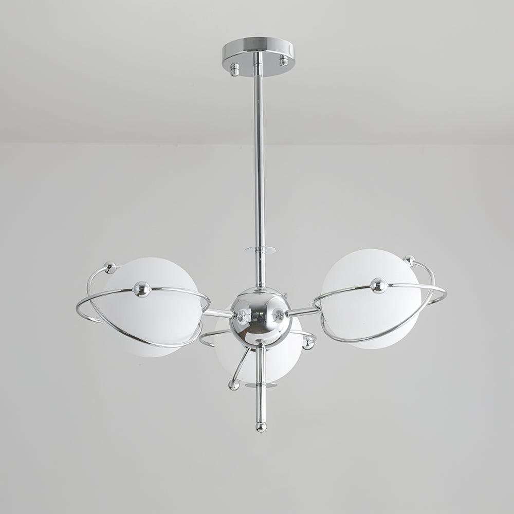Kittelson Modern Glass and Metal Chandelier for Dining Room and Living Room