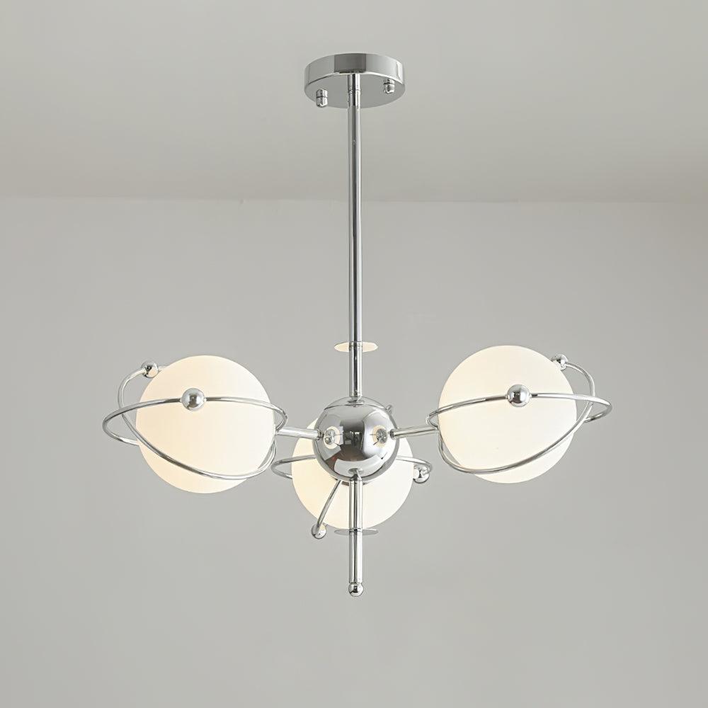 Kittelson Modern Glass and Metal Chandelier for Dining Room and Living Room