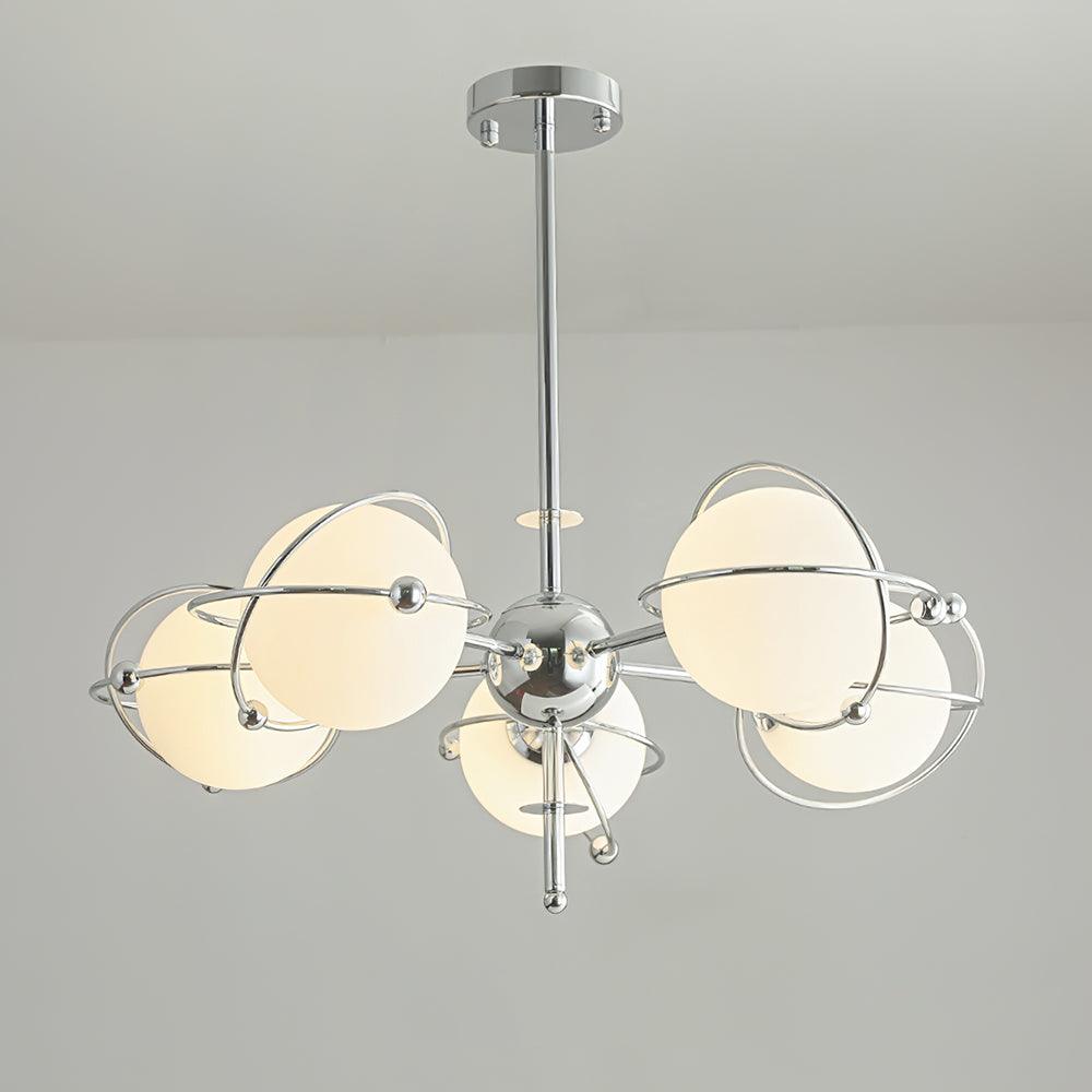 Kittelson Modern Glass and Metal Chandelier for Dining Room and Living Room