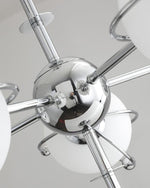 Kittelson Modern Glass and Metal Chandelier for Dining Room and Living Room