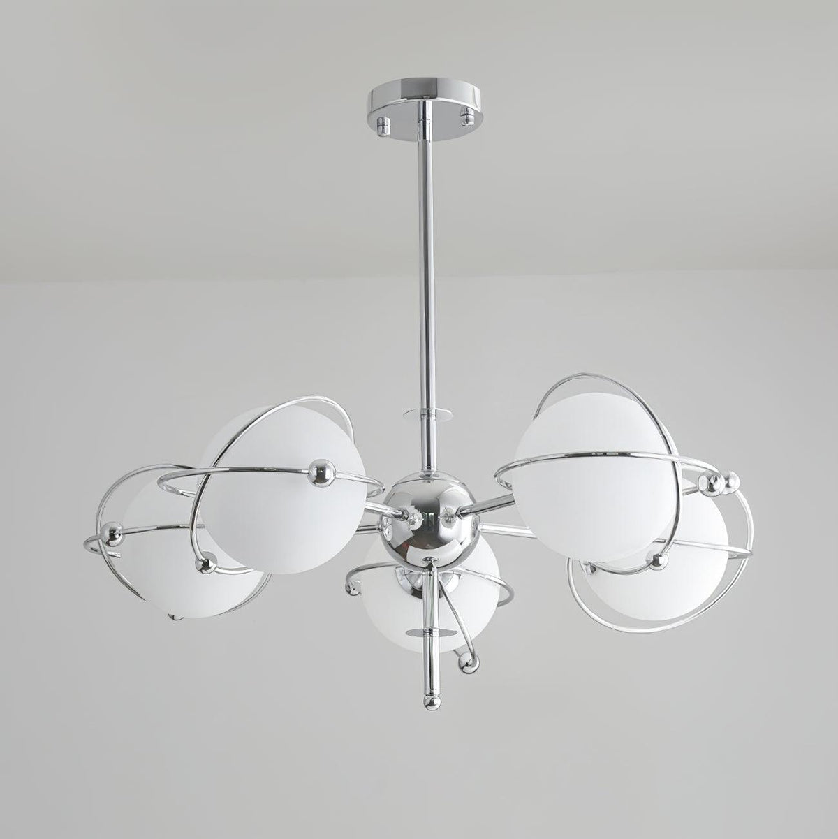 Kittelson Modern Glass and Metal Chandelier for Dining Room and Living Room