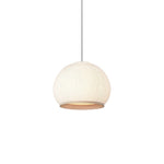 Lantern Knit Pendant Light – Woven Fabric Shade, Modern Minimalist Ceiling Lamp
