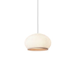 Lantern Knit Pendant Light – Woven Fabric Shade, Modern Minimalist Ceiling Lamp