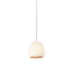 Lantern Knit Pendant Light – Woven Fabric Shade, Modern Minimalist Ceiling Lamp