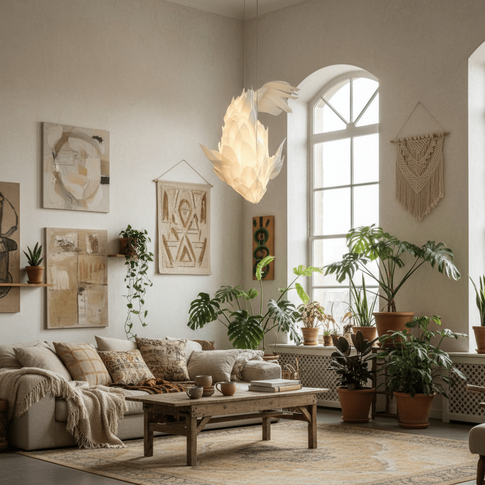 Koi Sculptural LED Chandelier for Dining Room and Living Room