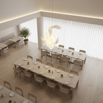 Koi Sculptural LED Chandelier for Dining Room and Living Room