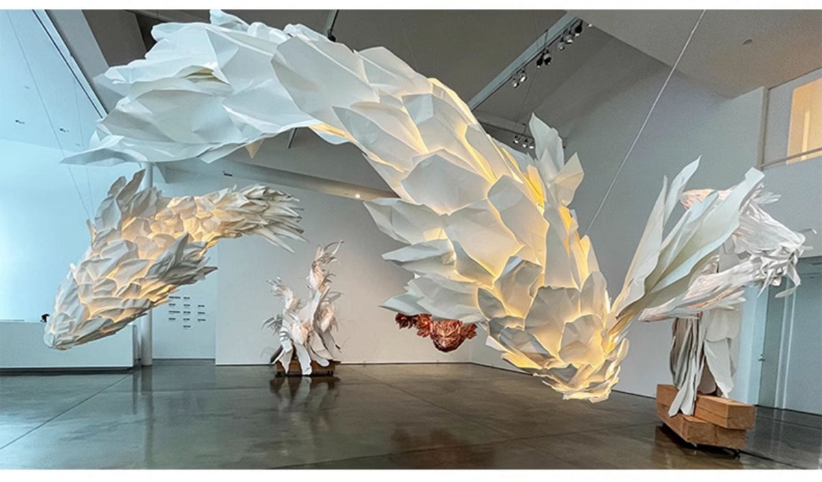 Koi Sculptural LED Chandelier for Dining Room and Living Room