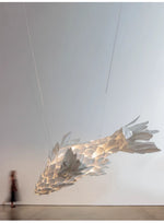 Koi Sculptural LED Chandelier for Dining Room and Living Room
