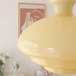 Paolina Glass Pendant Light – Mid-Century Modern Ceiling Lamp in Gold