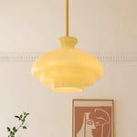 Paolina Glass Pendant Light – Mid-Century Modern Ceiling Lamp in Gold