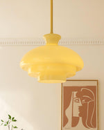 Paolina Glass Pendant Light – Mid-Century Modern Ceiling Lamp in Gold