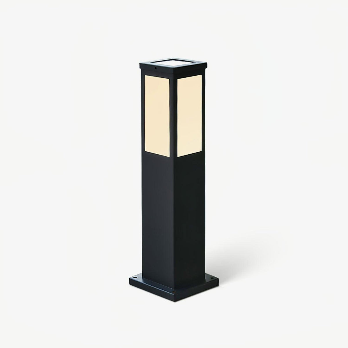 Kuzco Solar Bollard Light – Architectural Outdoor Post Lamp in Black
