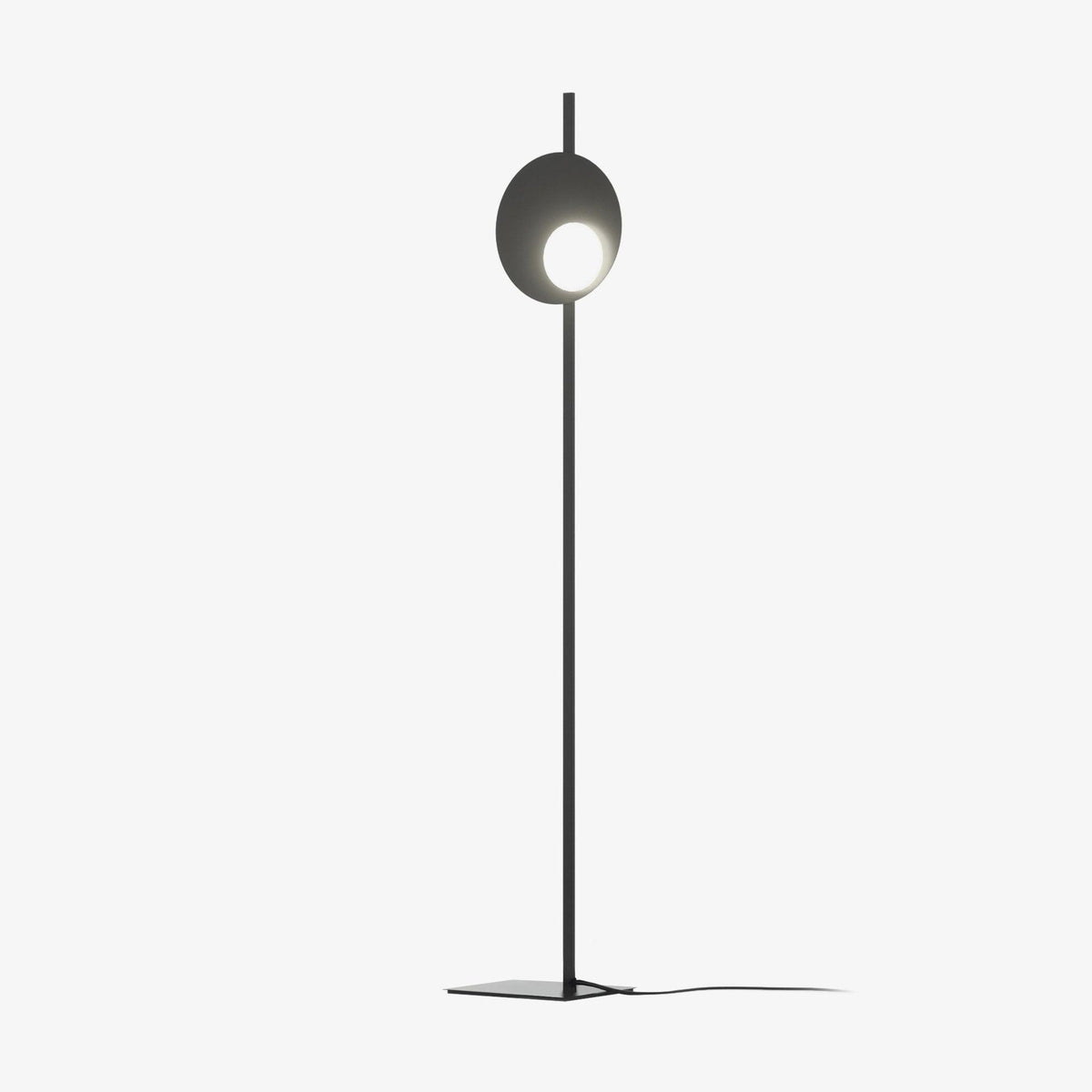 Kwic Modern LED Floor Lamp with Glass Diffuser for Living Room