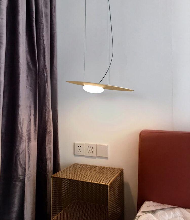 Kwic Modern LED Pendant Light in Glass and Iron for Living Spaces