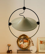 Kyra Pendant Light — Sculptural Golden Shade in Metal Ring