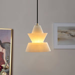 LAB S18 Alabaster Pendant Light – Modern Minimalist Ceiling Lamp