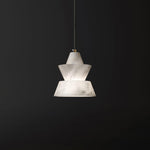 LAB S18 Alabaster Pendant Light – Modern Minimalist Ceiling Lamp