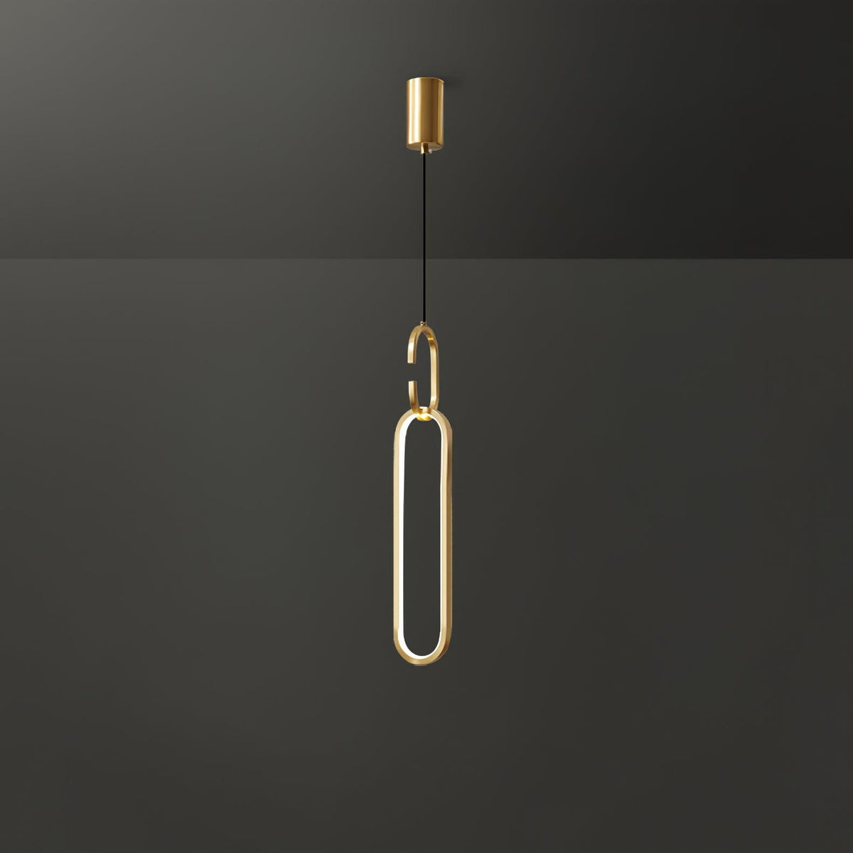 Led Oval Linear Pendant Light