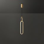 Led Oval Linear Pendant Light