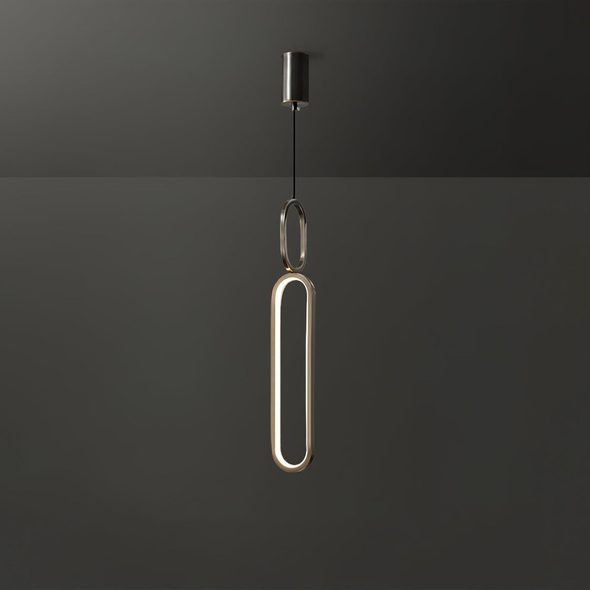 Led Oval Linear Pendant Light