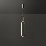 Led Oval Linear Pendant Light