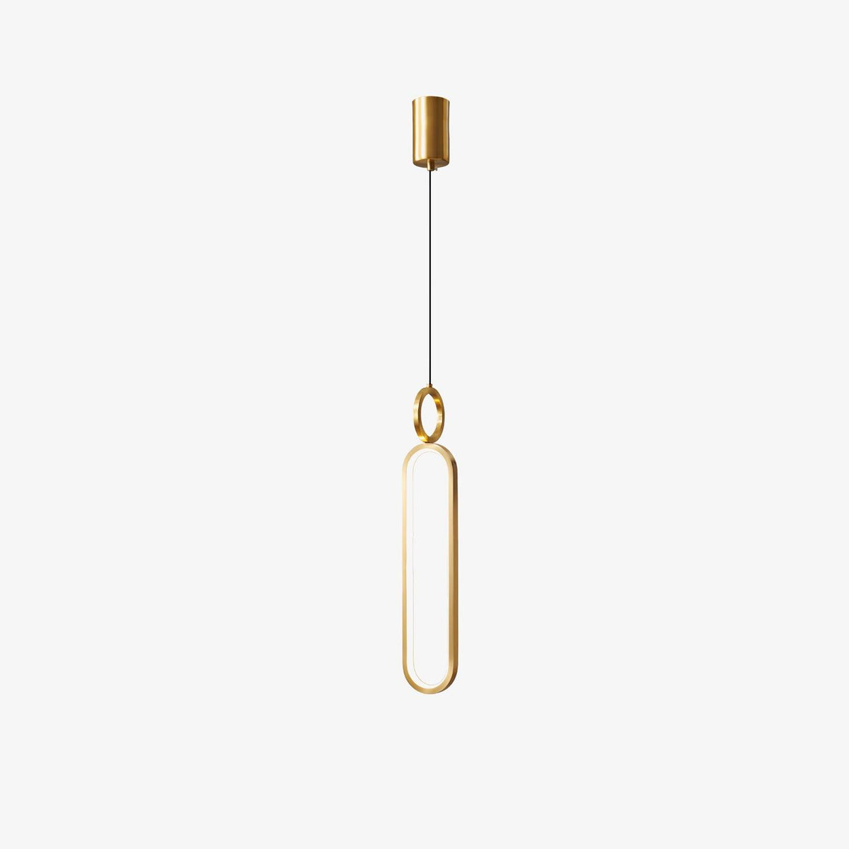 Led Oval Linear Pendant Light
