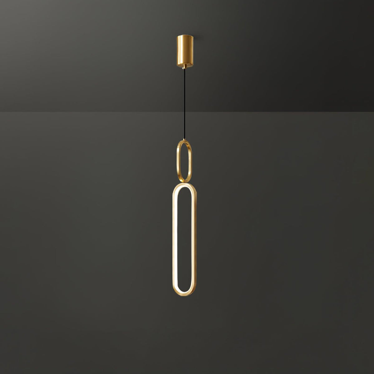 Led Oval Linear Pendant Light